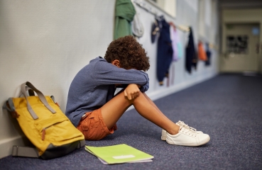 Boy in hallway