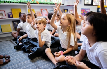 Young students in a classroom
