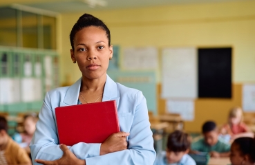 Teacher in a classroom