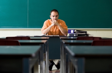 Teacher in a classroom
