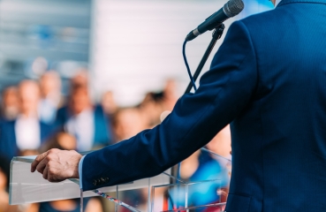 Man making a speech