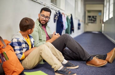 Teacher and student
