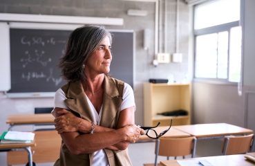 Teacher in a classroom