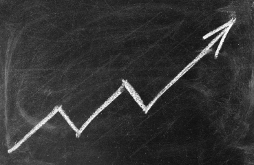 Chalkboard arrow