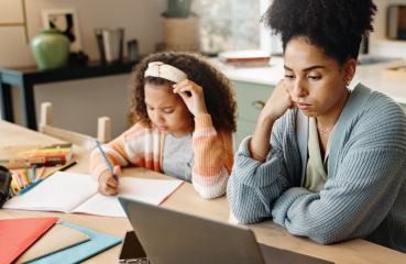 Parent with child