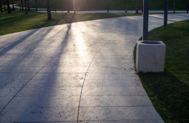 Path with sun and shade