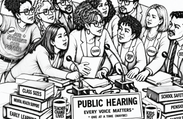 Teachers union illustration