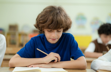 Boy reading