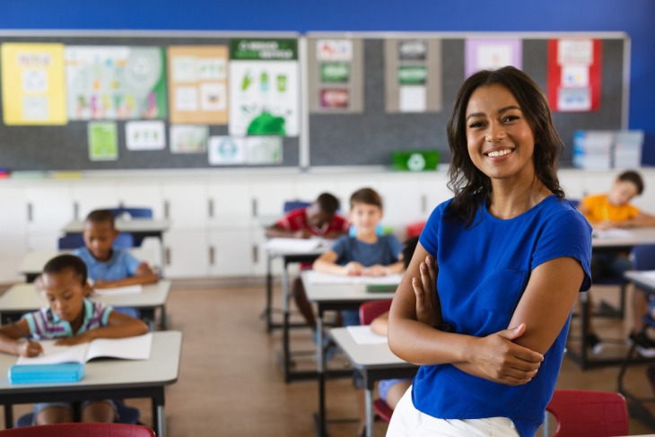 Teacher in classroom