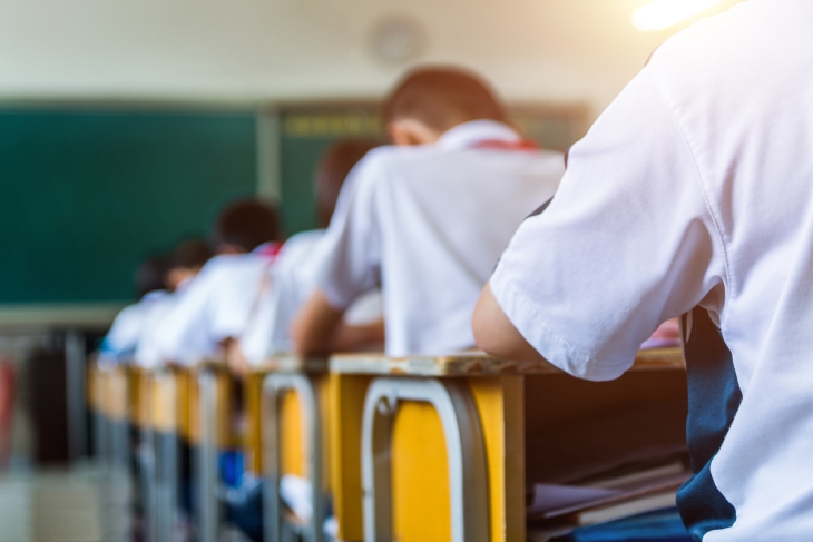 Students in a classroom