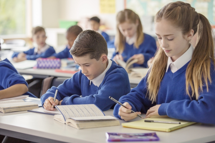 Students in a classroom
