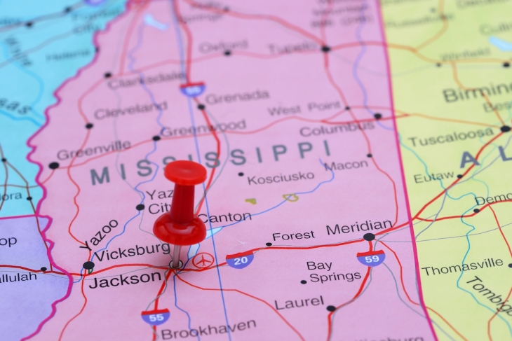 Mississippi map