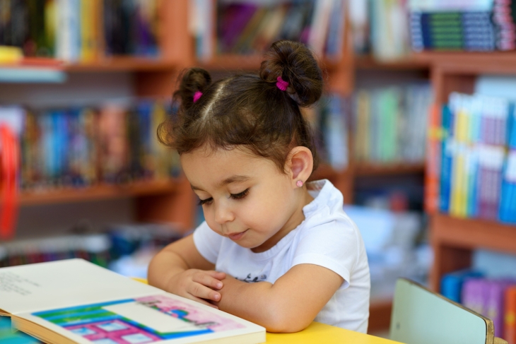 Student reading