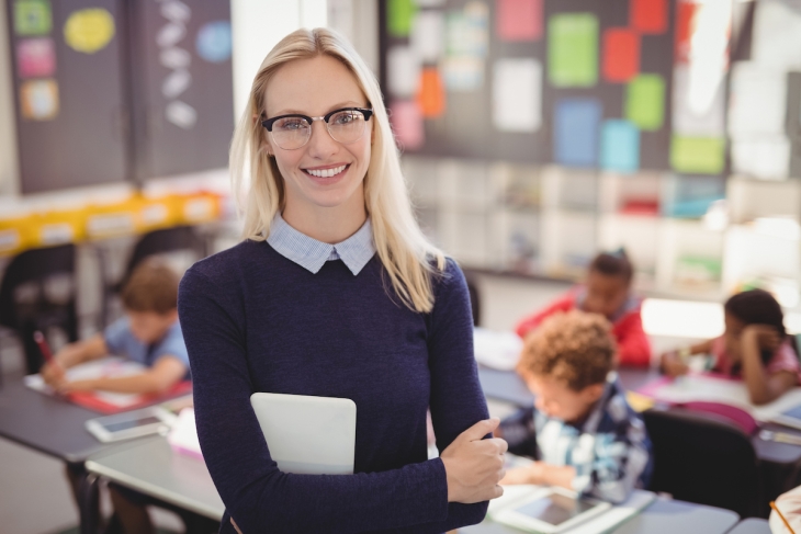 Teacher in a classroom