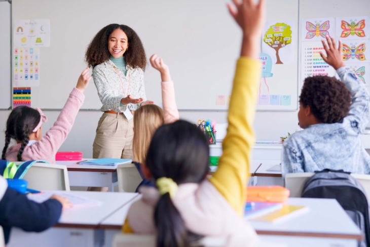 Teacher in a classroom