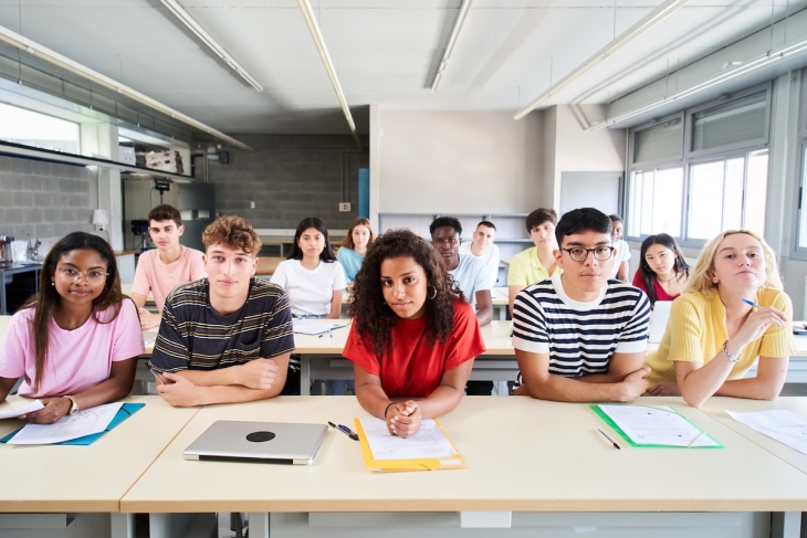 Students in a classroom