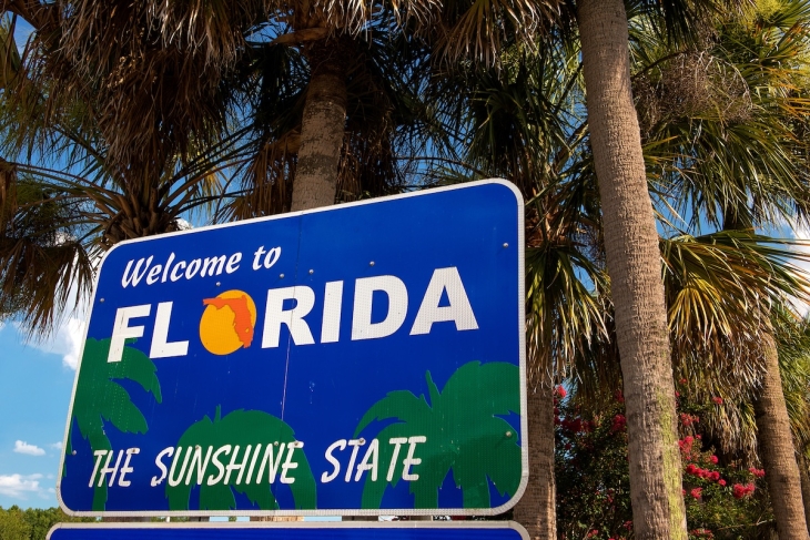 Welcome to Florida sign