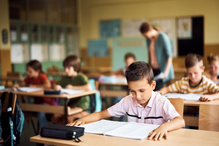 Students in a classroom