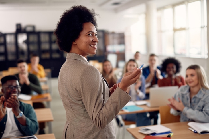 Teacher in a classroom