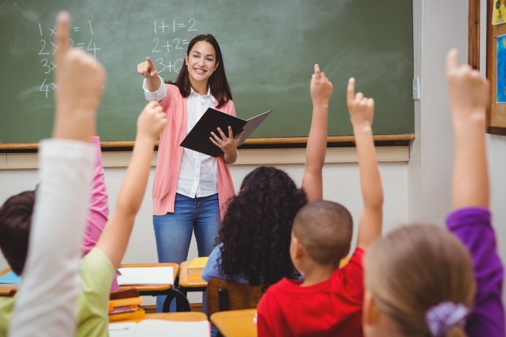 Teacher in a classroom