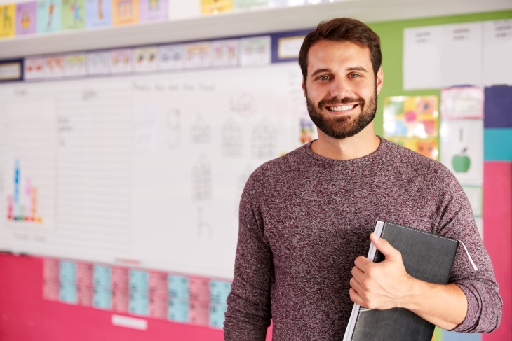 Teacher in a classroom