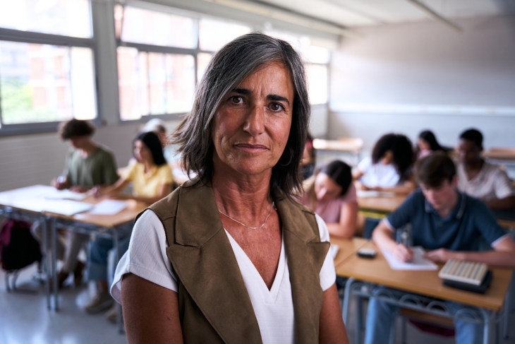 Teacher in a classroom