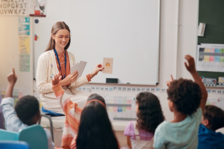 Teacher in a classroom