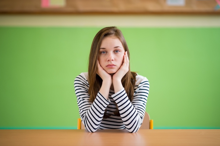 Sad student