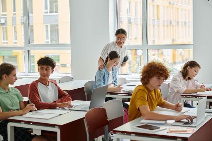 Students in a classroom