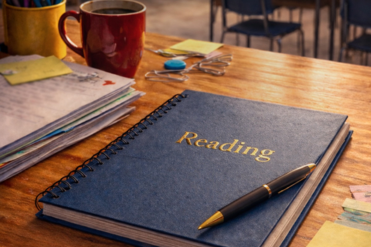 A teacher's desk