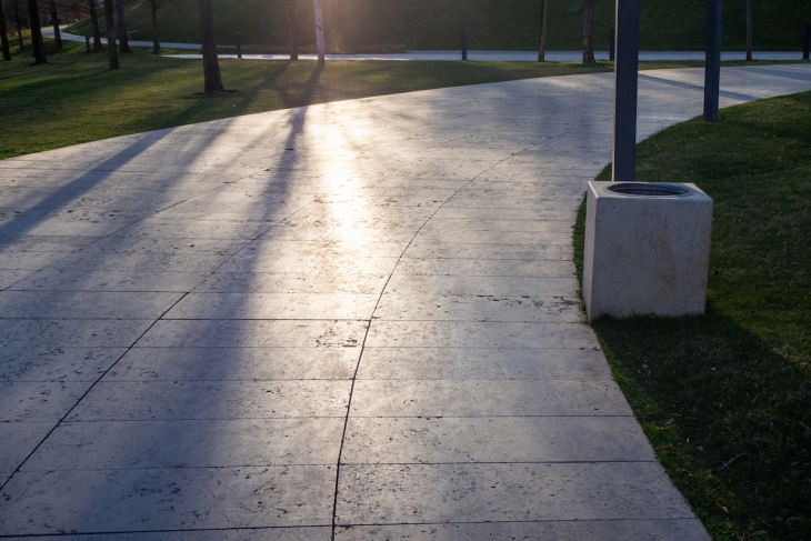 Path with sun and shade