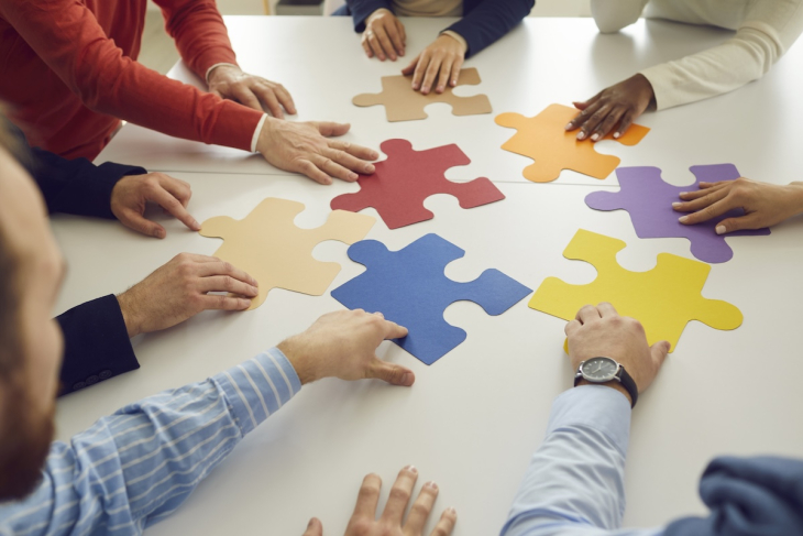 Moving puzzle pieces