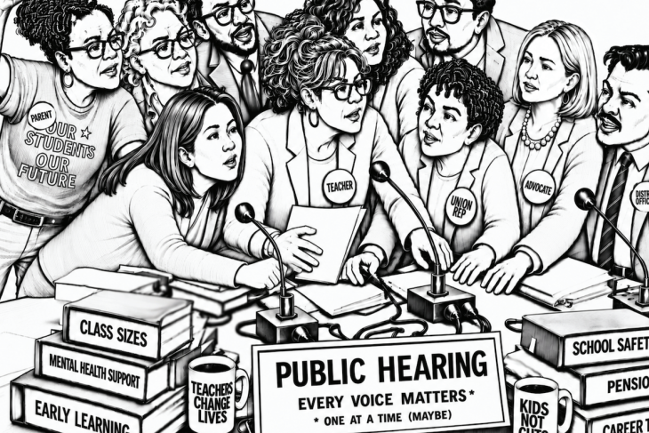 Teachers union illustration