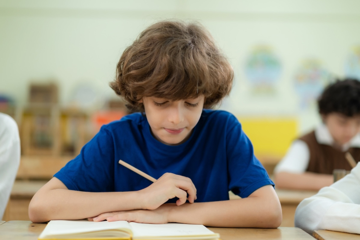 Boy reading