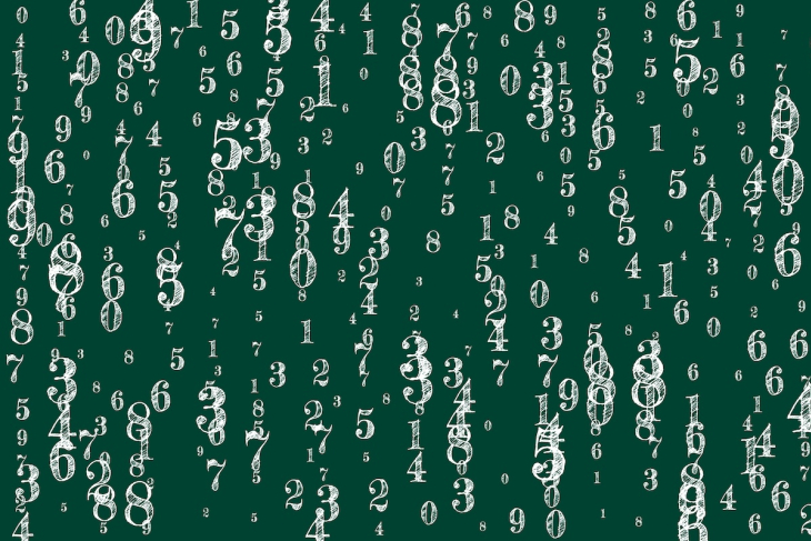 Data on a chalkboard