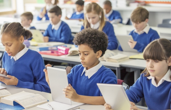 Students in a classroom