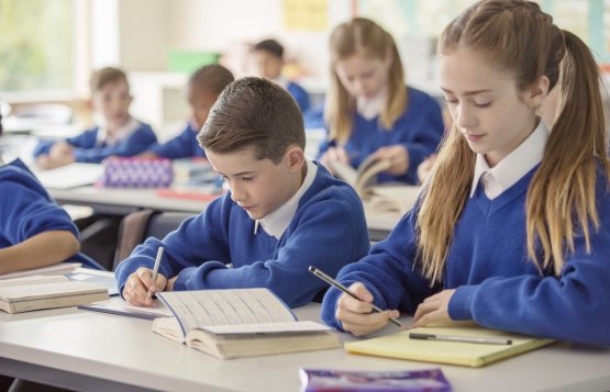 Students in a classroom