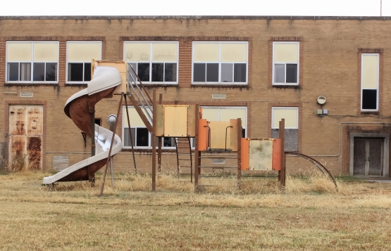 Abandoned school playground