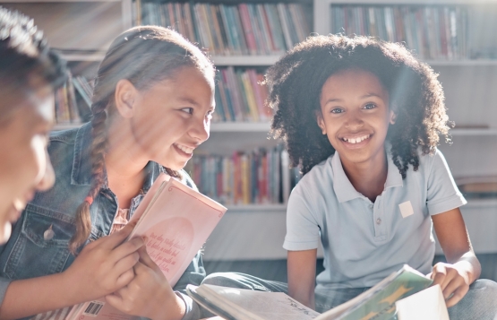 Students reading