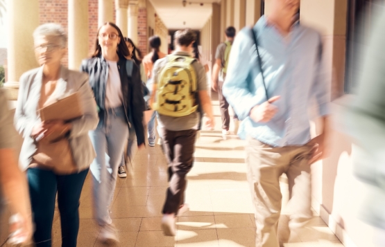 Moving people at a school