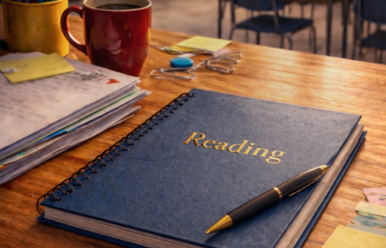 A teacher's desk